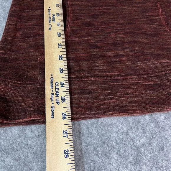 Kuhl Sweater Womens S Isla Hoodie Wool Blend Orange Brown Heathered Gorpcore - Picture 12 of 13